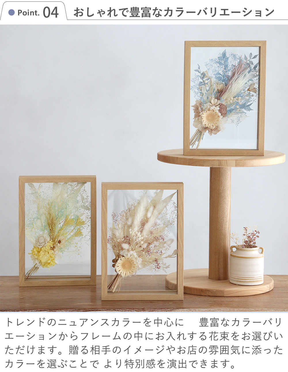 ポイント4・お名前や感謝のメッセージを入れて