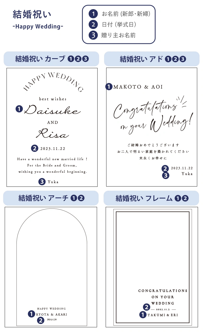 weddingレイアウト