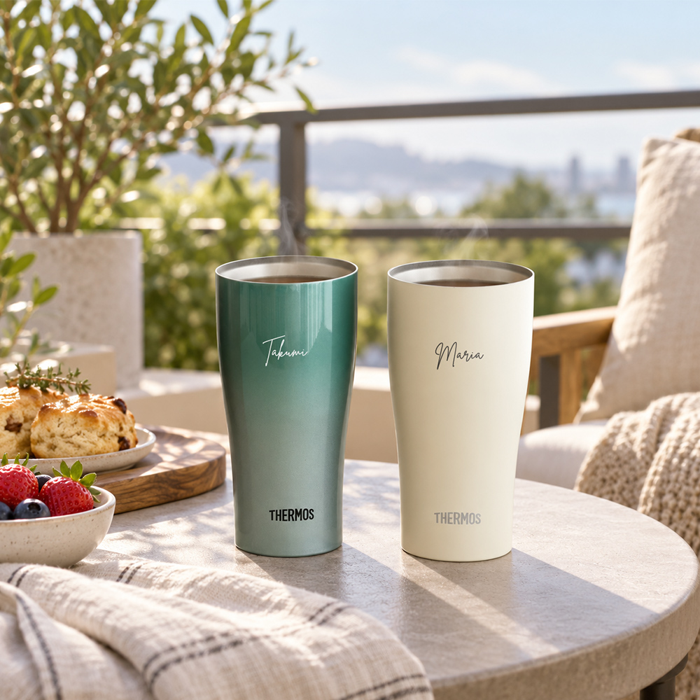 THERMOS（サーモス） 名入れ カラー真空断熱タンブラー ペア・単品