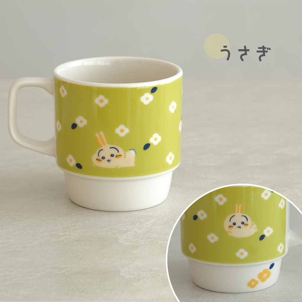 Belle Vie（ベルビー） 名入れ ちいかわ フラワーガーデン 木箱入マグ