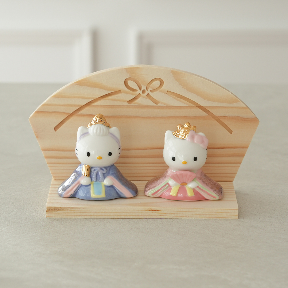 sanrio（サンリオ） 初節句 ひなまつり 雛人形 ハローキティ 磁器