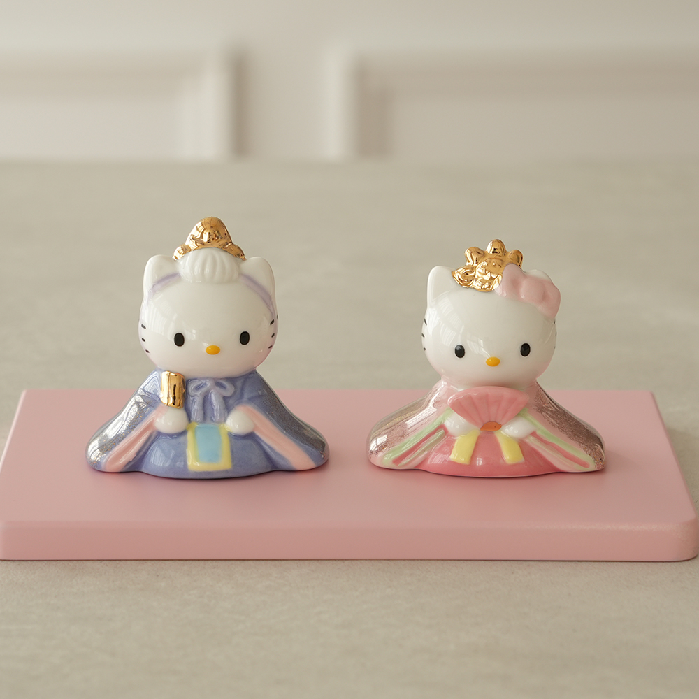 sanrio（サンリオ） 初節句 ひなまつり 雛人形 ハローキティ 磁器