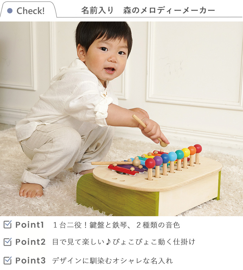 お名前入り森のメロディーメーカー内容