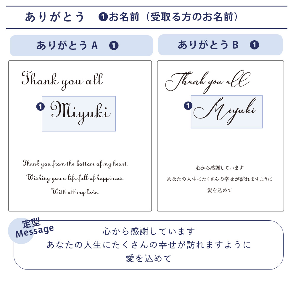 アクリル面印刷-名入れ