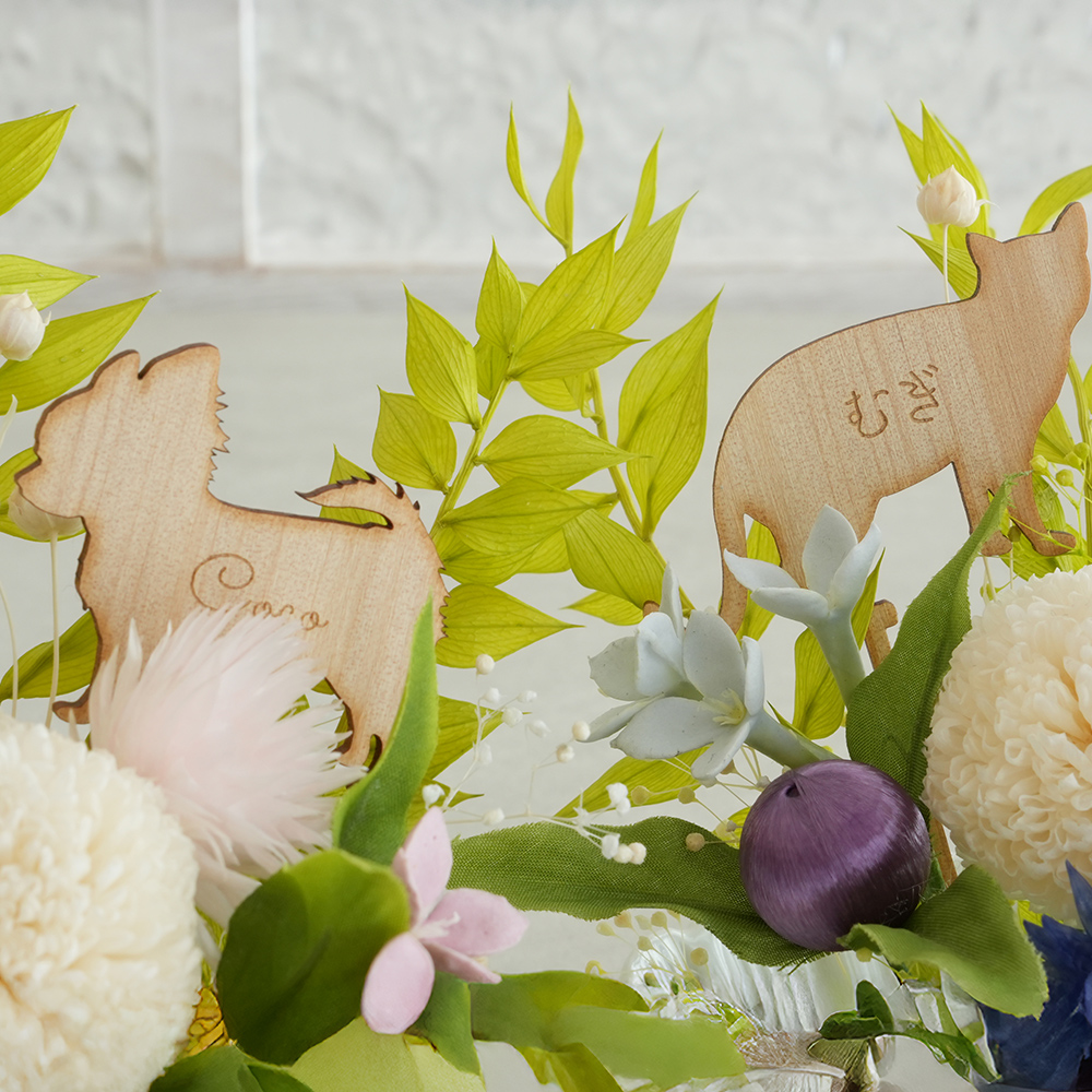 プリザーブドフラワー ペットお供え花 メモリー...の詳細画像4