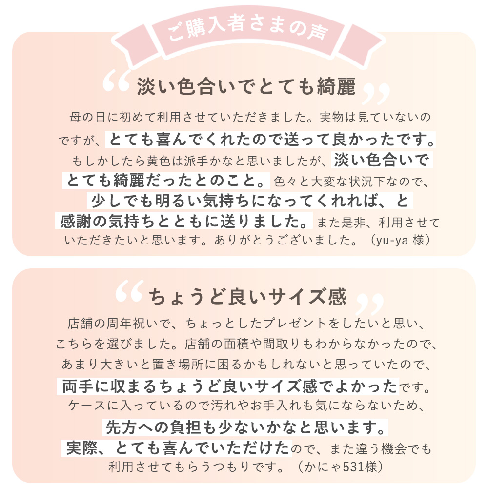 ご購入者様の声