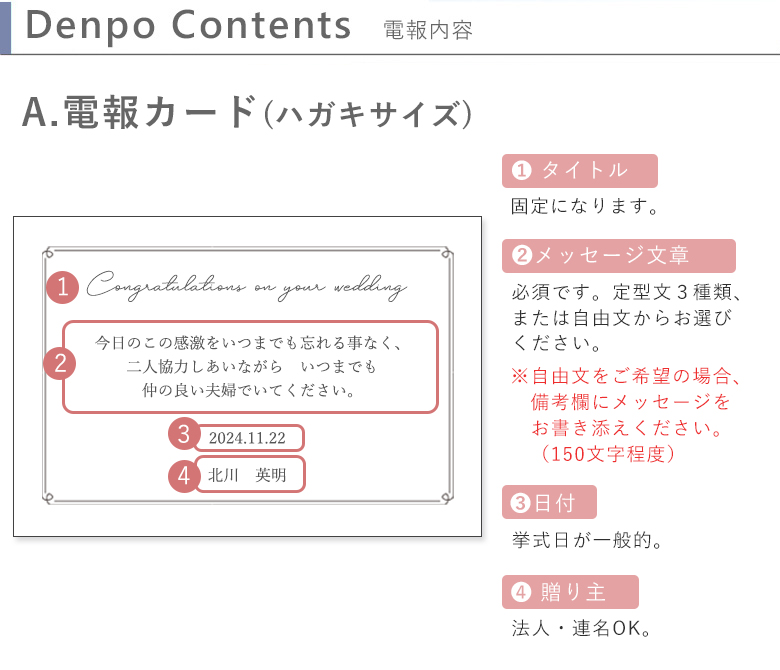 定型文ご案内