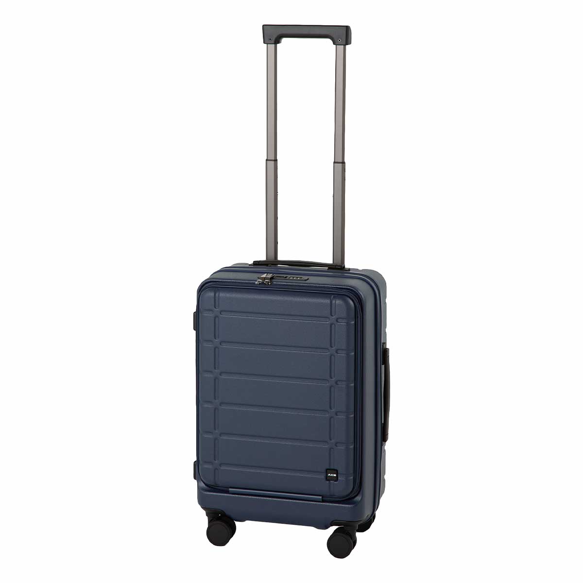 未使用✨エース　キャリーケース　キャリーバッグ　スーツケーツ　機内持込可　紺　鍵 Ace（エース） 【SALE 20％OFF】 スーツケース フロントオープン