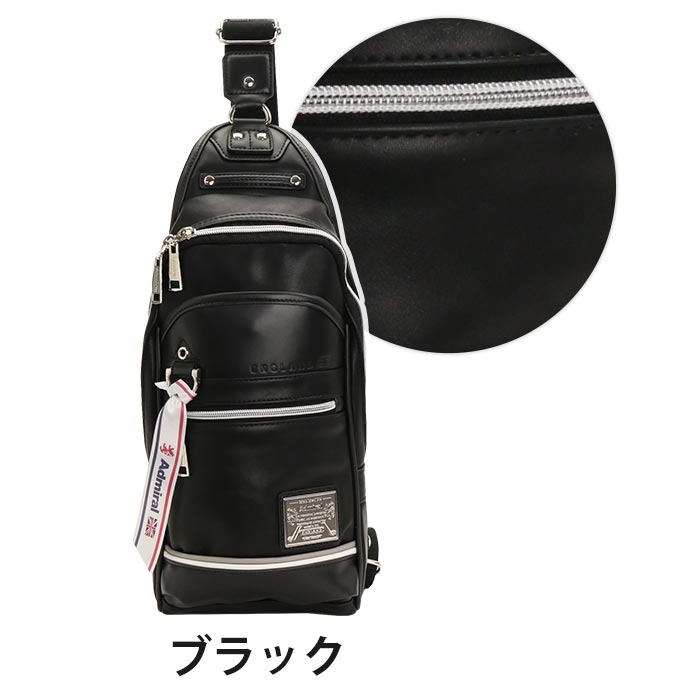 Admiral ボディバッグ admiral アドミラル メンズ PUレザー