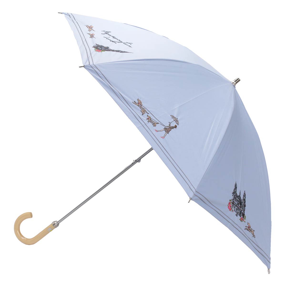 新品アクアスキュータム一級遮光傘 晴雨兼用 長傘 雨傘 パラソル 伸縮 軽量白系 Aquascutum 【SALE 20%OFF】 傘 ショート傘 晴雨兼用 日傘