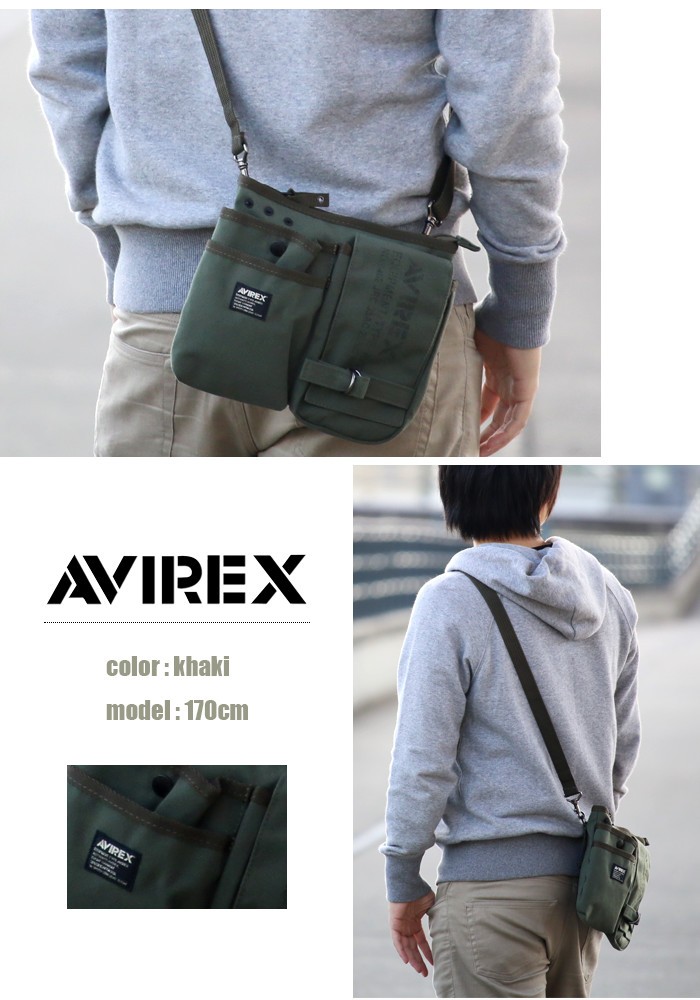 AVIREX アヴィレックス ショルダーバッグ レディース 直営店限定】LEATHER CHAIN SHOULDER BAG/レザーチェーン