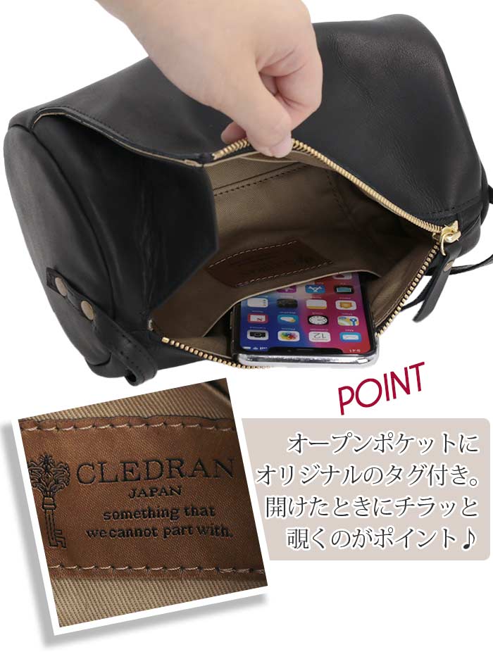 CLEDRAN 【SALE】 ショルダーバッグ 本革 レディース クレドラン