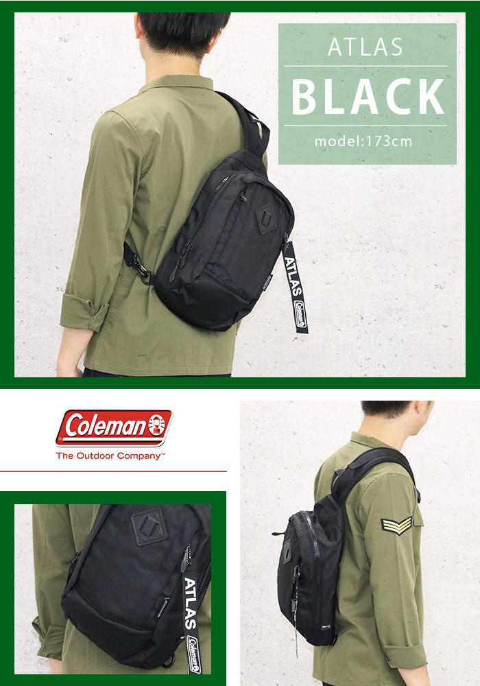 コールマン Coleman ATLAS アトラス スリング バッグ メンズ レディース 男女兼用 ボディバッグ ブランド :coleman-019: バッグリュックの通販Bellezza 通販 