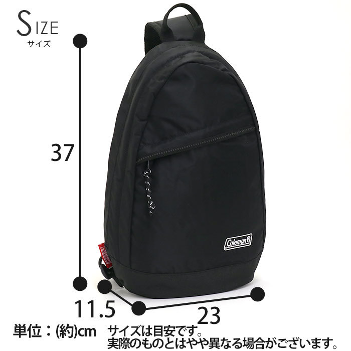 新品・未使用☆Coleman・バックパック Coleman メンズ ボディバッグ 6.5L コールマン 正規品 クロス
