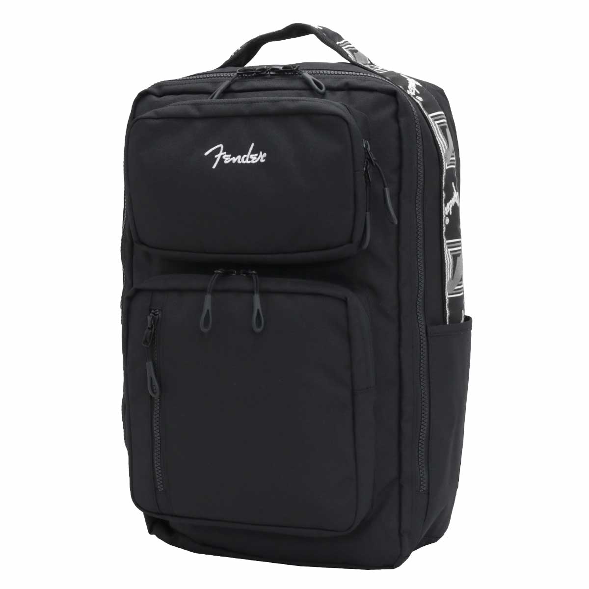 Fender コーデュラスクエア バックパック 黒 リュック Fender（フェンダー） リュックサック メンズ 男 コーデュラスクエア