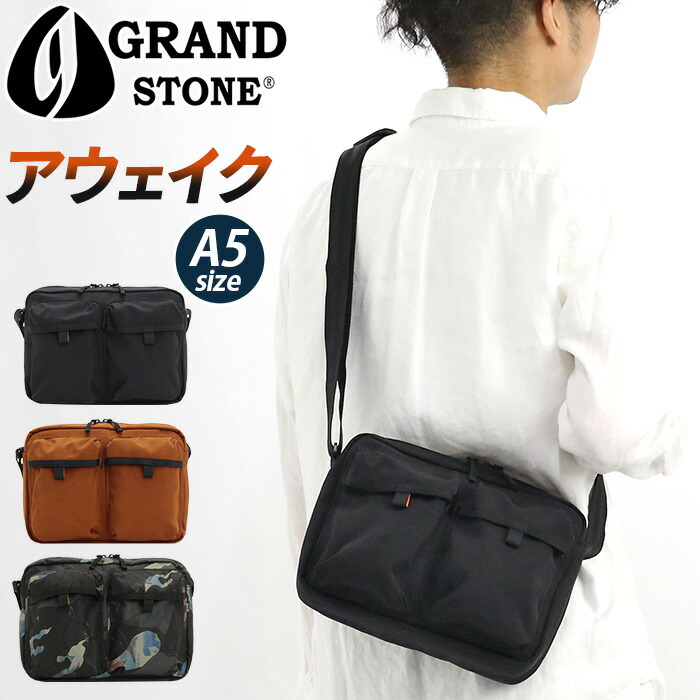 GRAND STONE（グランドストーン） ショルダーバッグ メンズ 斜め掛け