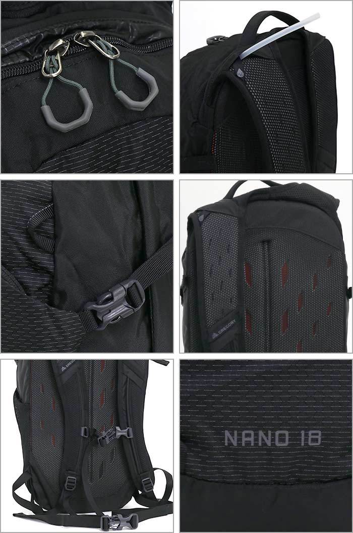 GREGORY グレゴリー NANO 18 ブラック リュック・バックパック GREGORY 【並行輸入品】 グレゴリー リュック NANO 18 18L