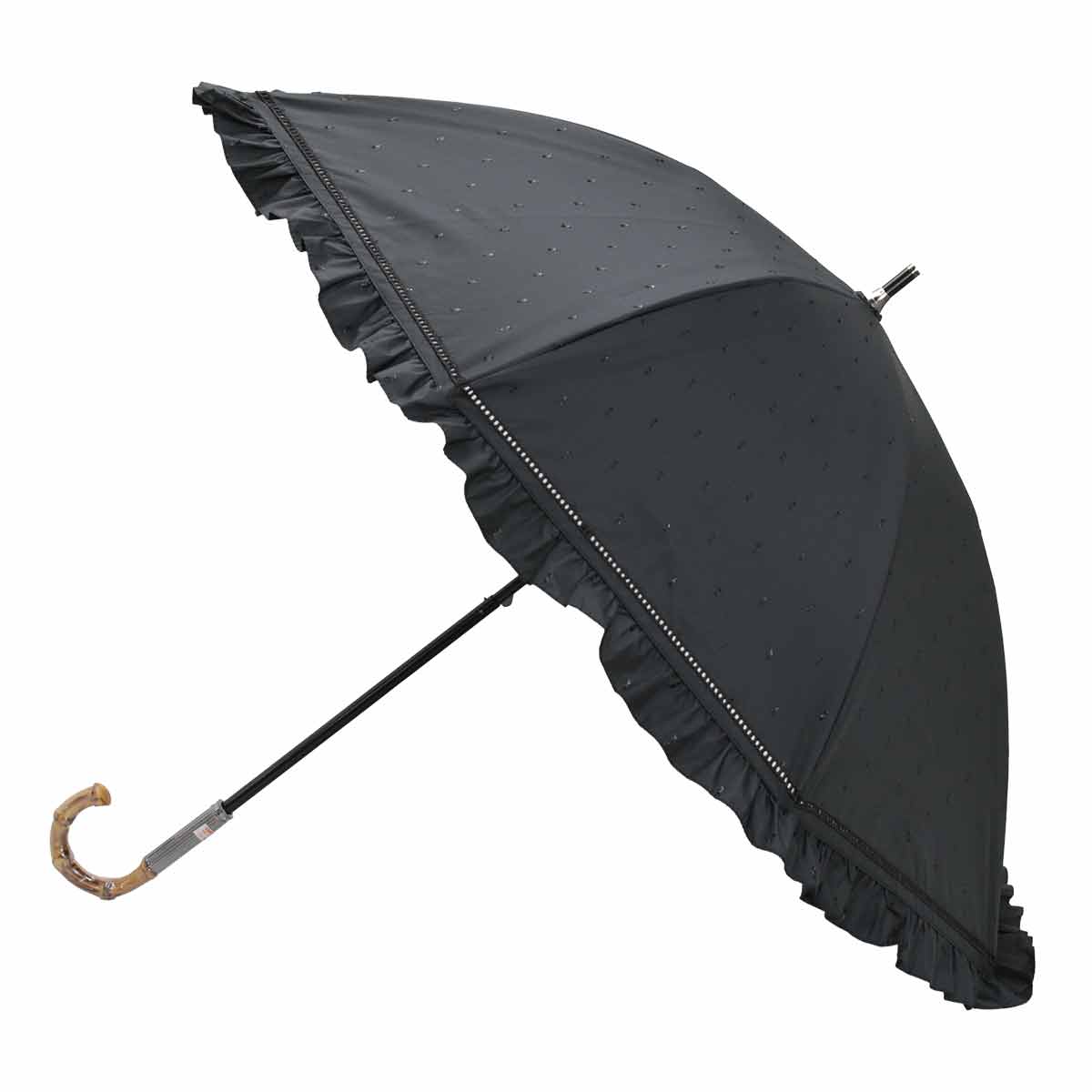 【早い者勝ち】ジルスチアート日傘 黒 JILL STUART 傘 長傘 レディース ジル スチュアート 晴雨兼用