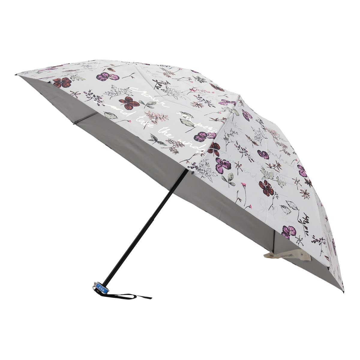 新品ジル スチュアート 折りたたみ傘 雨傘 ボタニカル柄 オフホワイト軽量８本骨 JILL STUART（ジル スチュアート）】ボタニカルプリント雨傘(長