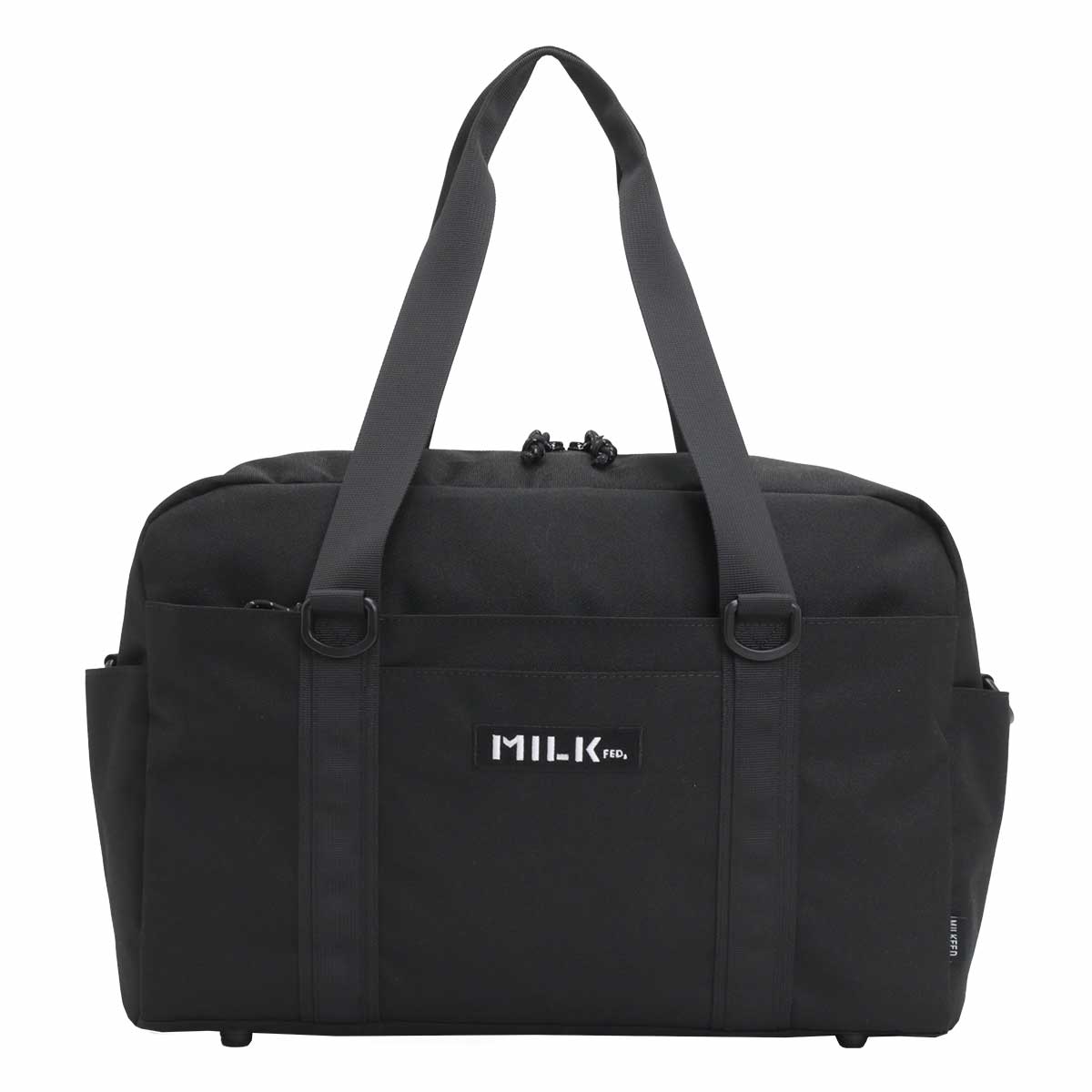 スクールバッグ ミルクフェド MILK FED. スクバ ボストンバッグ レディース メンズ スクールボストン 黒 A4 103261053003_1