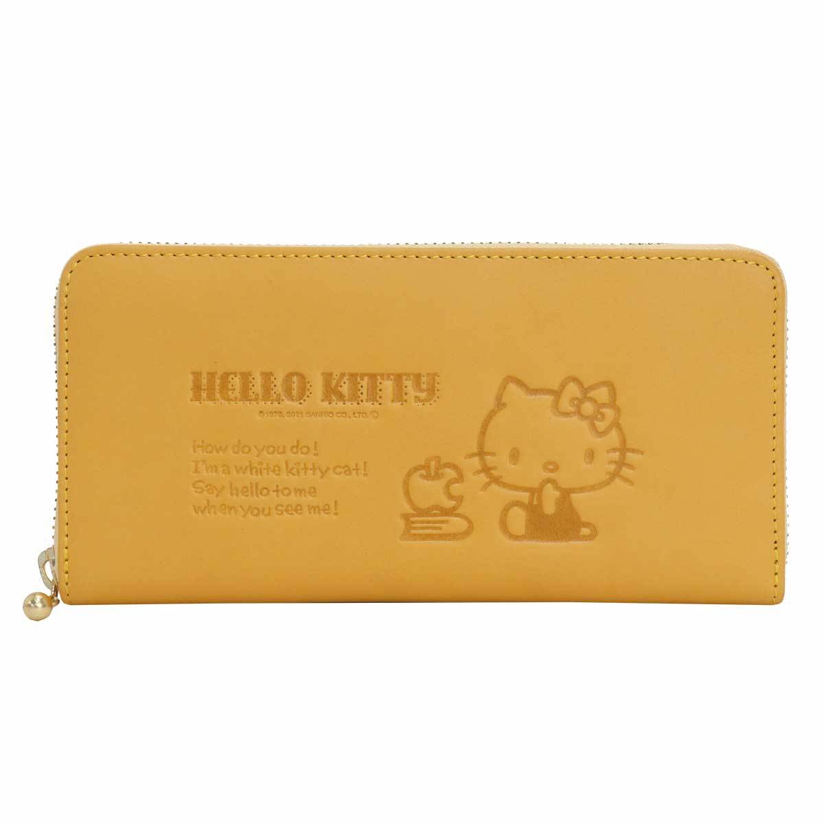 ハローキティ スパンコール装飾 長財布 イエロー kitty-003-1.jpg