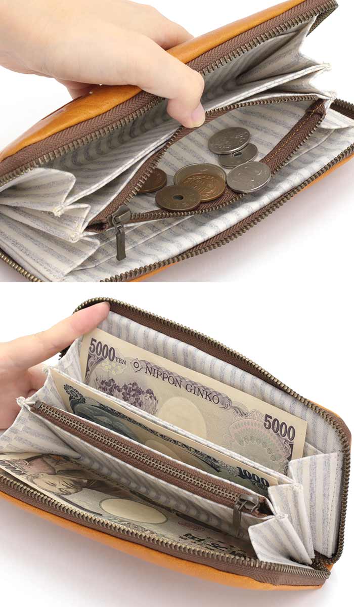 moz（モズ） 財布 レディース 長財布 Elk エルク ラウンド財布