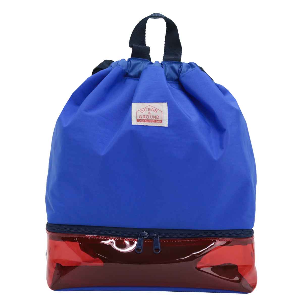 プールバッグ オーシャンアンドグラウンド OCEAN ＆ GROUND ナップザック ビニールバッグ スイムバッグ ビーチバッグ プール 小学生 水着 男子 女子 お出かけ | Ocean&Ground | 02