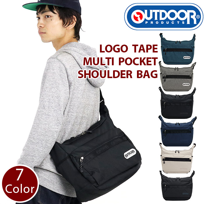 別注　マルチポケット　ショルダーバッグ　OUTDOOR PRODUCTS OUTDOOR PRODUCTS ショルダーバッグ アウトドアプロダクツ ロゴ