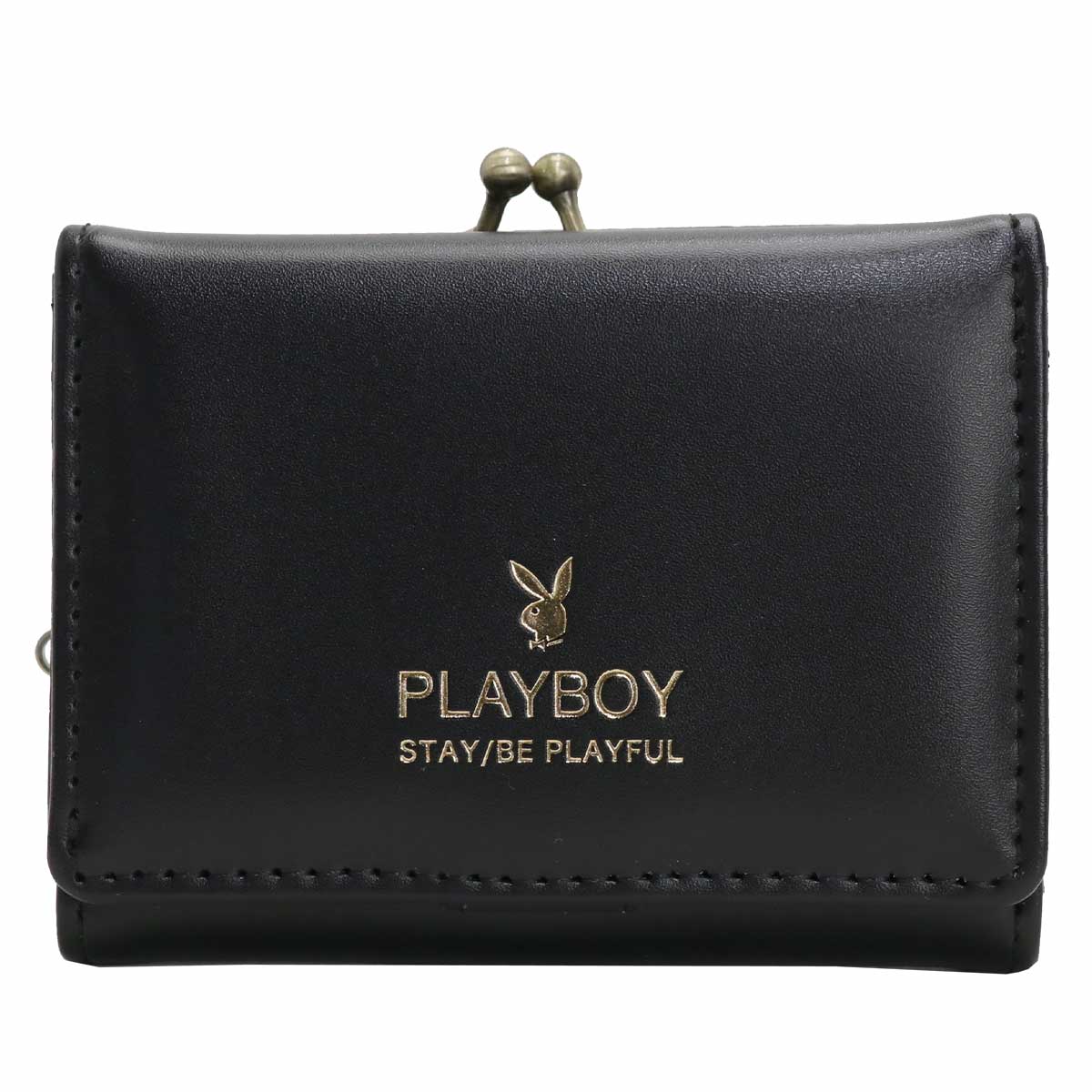 PLAYBOY 三つ折 財布 プレイボーイ 三つ折り ガラステイスト