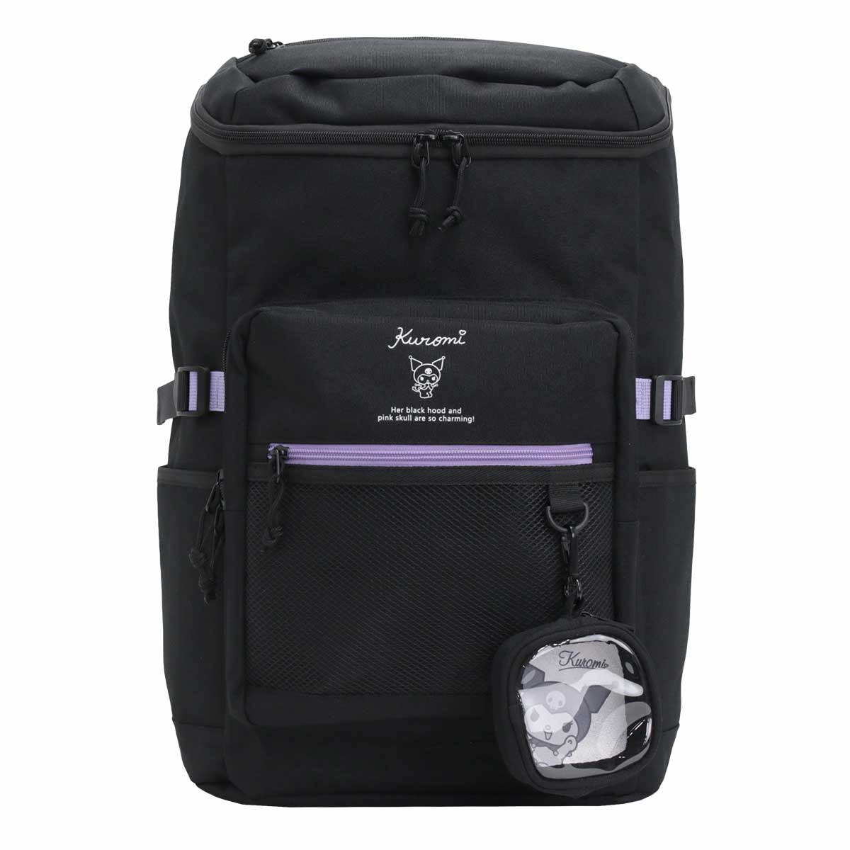 sanrio サンリオ メゾンドフルール クロミ リュックサック ブラック クロミ×96猫｜【クロミ×mew】ミニリュック｜ サンリオのコラボ