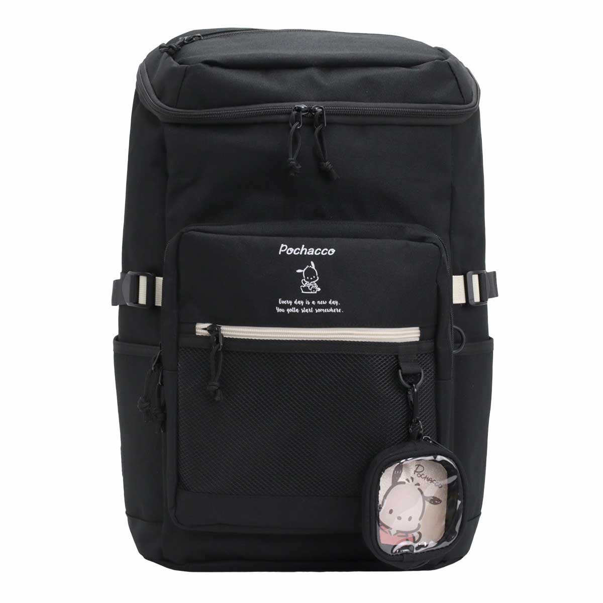 新品未使用　サンリオ　ポチャッコ　Dパック　リュック　ブラック sanrio Sanrio サンリオ リュックサック デイパック スクエア B4