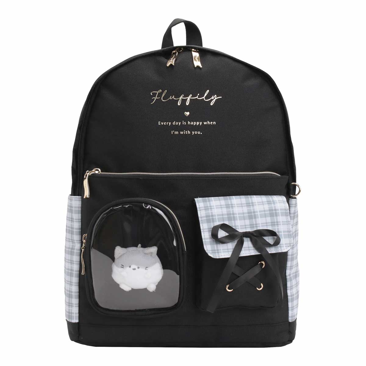 リュックサック Coboca+ ポリ ぷくぴと デイパック 17L A4 ぬいぐるみ