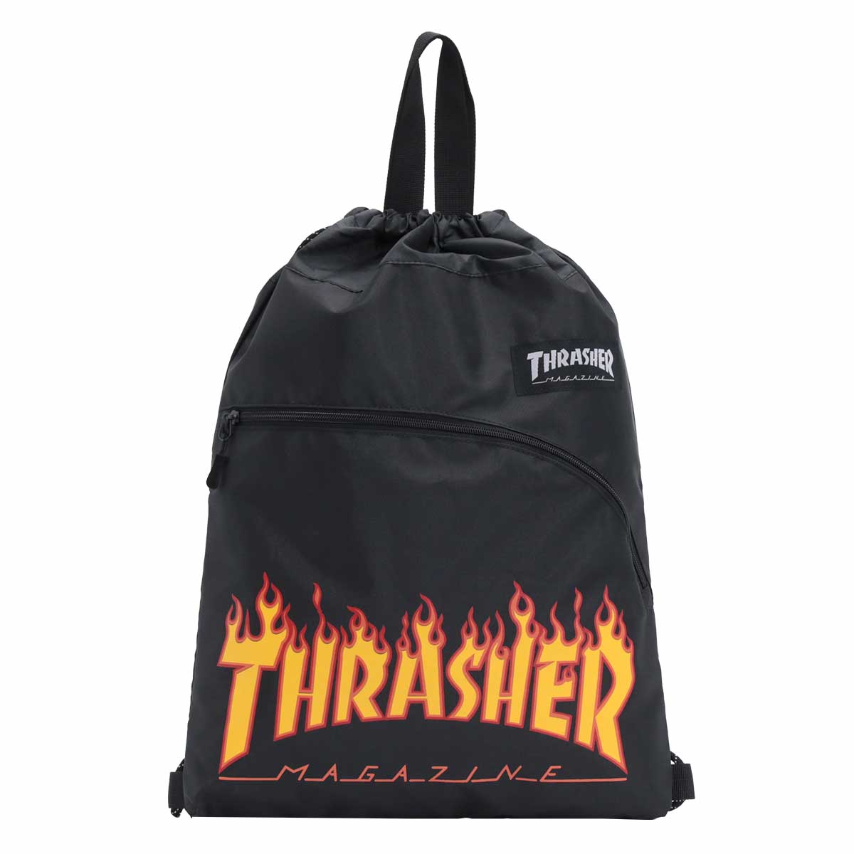 希少 新品タグ付き 正規品 THRASHER ナップサック ファイアーパターン THRASHER（スラッシャー） ナップサック メンズ レディース スポーツ