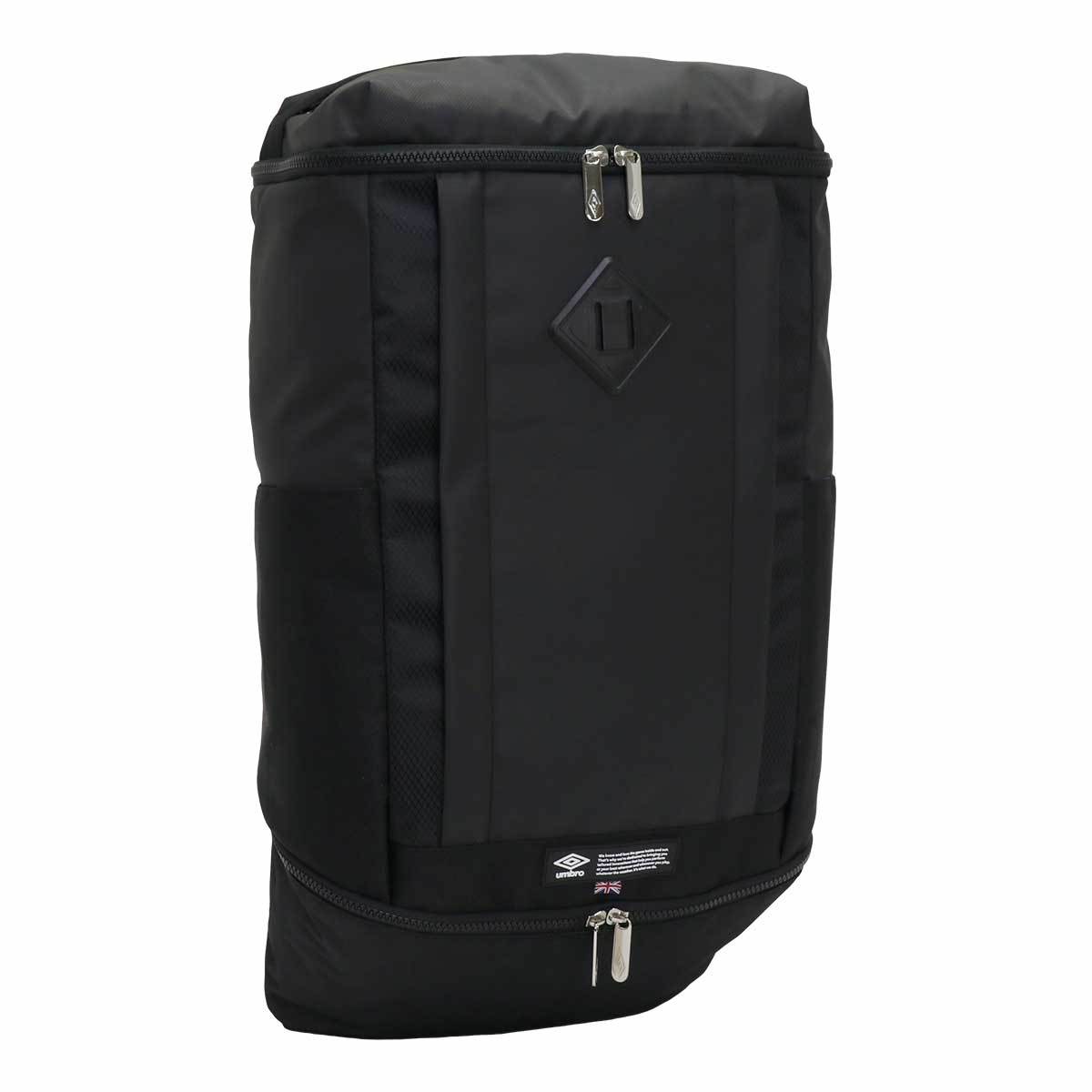 UMBRO リュック アンブロ リュックサック スクエア 2層式 シューズポケット 黒リュック スクールリュック スポーツ 男性 女性 男女兼用 おしゃれ | umbro | 01