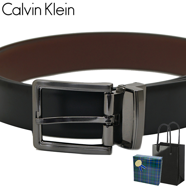 カルバンクライン Calvin Klein ベルト 紳士用 メンズ ガンメタリック 