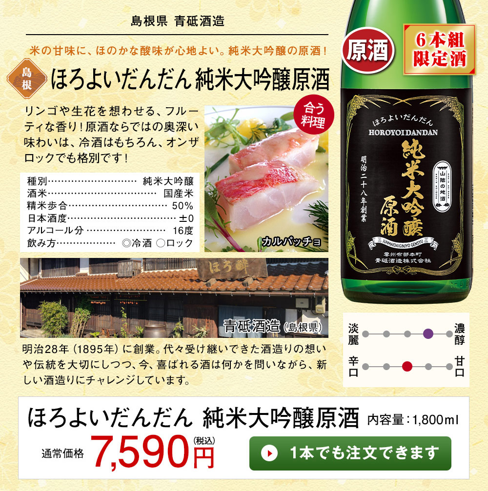 BELLUNA 日本酒 純米大吟醸酒 特割 第6弾 6酒蔵 純米大吟醸 セット