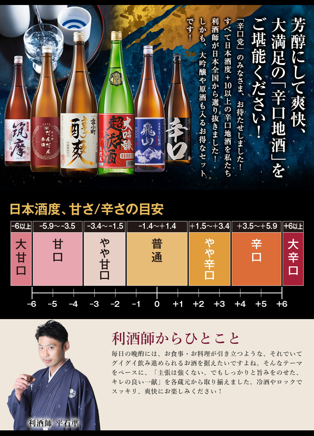 BELLUNA 日本酒 大吟醸酒 普通酒 利酒師が選ぶ 辛口 地酒 一升瓶 飲み