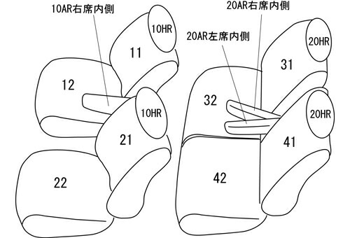 クラッツィオ シートカバー キルティングタイプ...の詳細画像1