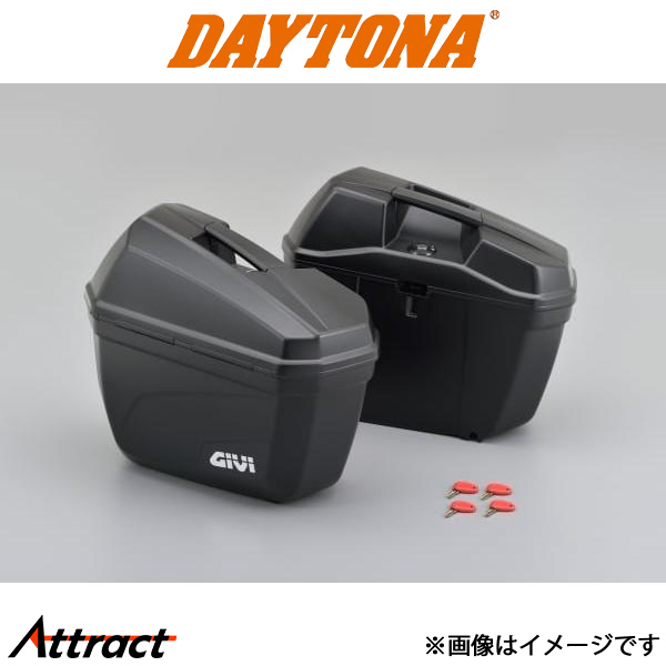 デイトナ バイク用 GIVI E22ND 無塗装ブラック 左右1セット バイク用品 90668 daytona