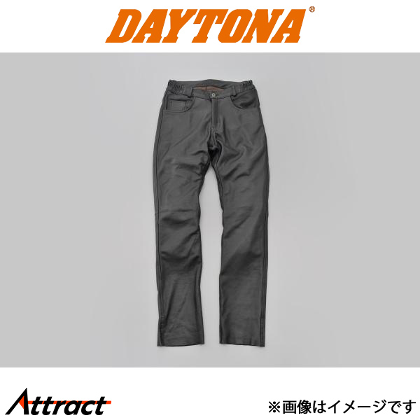 デイトナ バイク用 DL-005 レザーパンツ ブラック バイク用品