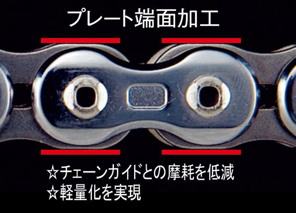 江沼チェーン EKチェーン レーシング 520MX シルバー 128L SPJ(標準