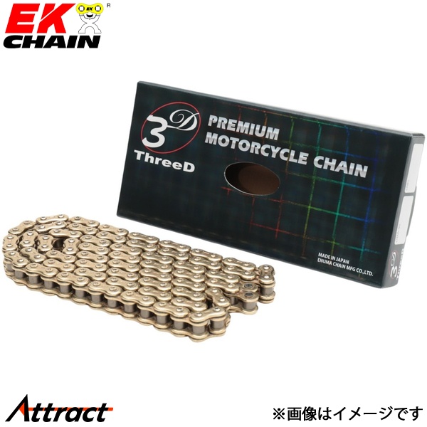 江沼チェーン EKチェーン ZNシリーズ 520ZN ゴールド 144L MLJ(標準) NXリングシール バイク用品