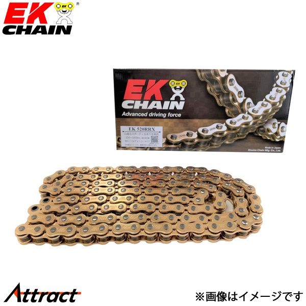 江沼チェーン EKチェーン Rシリーズ 520RRX ゴールド 142L MLJ(標準) NXリングシール バイク用品