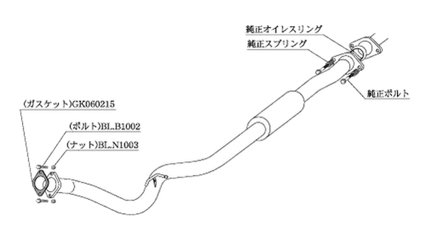 インプレッサ GP パーツ（センターパイプ）｜排気系パーツ｜自動車
