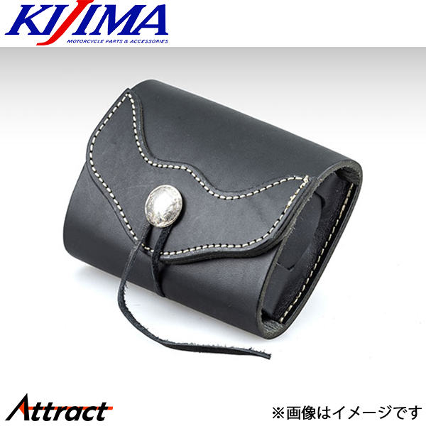 キジマ ETCレザーケース 日本無線用 ブラック HD-06664 バイク用品 KIJIMA