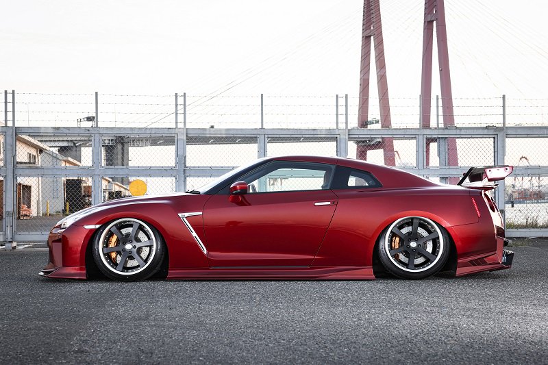 クール GT-R R35[全年式]スワンネックGTウイングミドルマウント TypeI