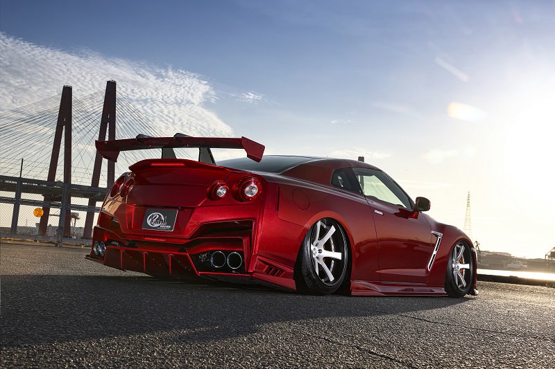 クール GT-R R35[全年式]スワンネックGTウイングミドルマウント TypeI