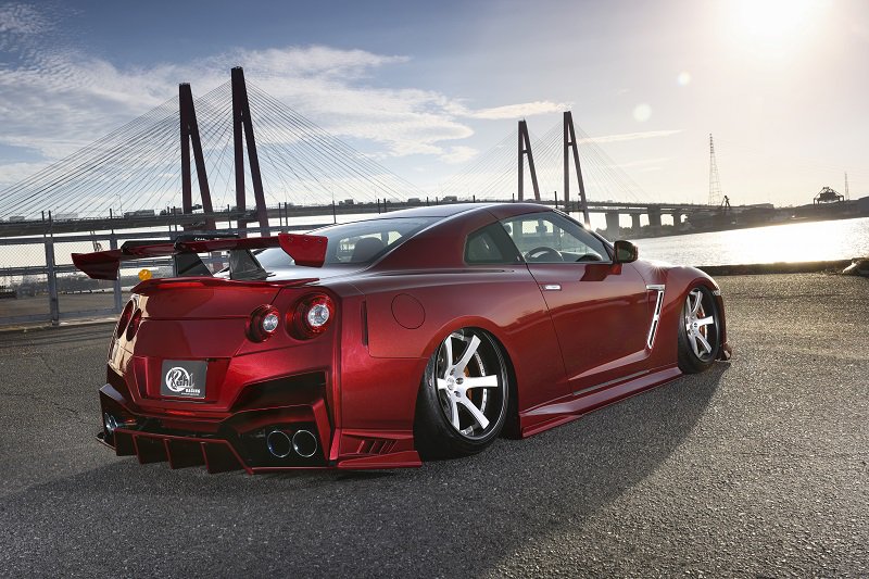 クール GT-R R35[全年式]スワンネックGTウイングミドルマウント TypeI