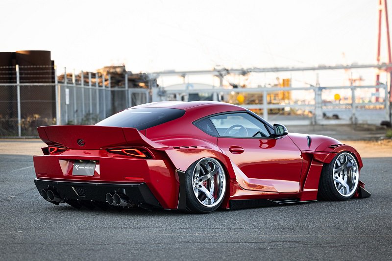 GRスープラ用リアサイドスポイラー / リアバンパーサイドカバー supra 10月末入荷予定）トヨタ スープラ SUPRA（型式：DB#2）専用