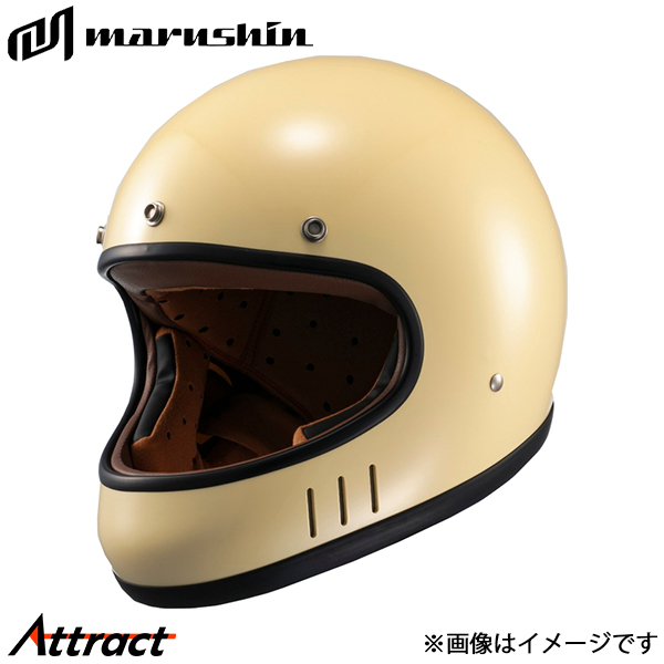 マルシン工業 MNF2 ドリル フルフェイスヘルメット アイボリー L(59